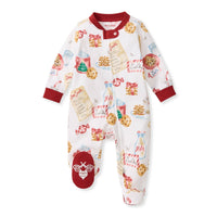 Children's Cookies For Santa Organic Cotton *Sleep & Play Footed Christmas Pajamas