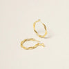 14K Gold Dipped Everyday Essential Twisted Hoops