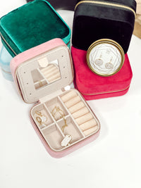 Pure Charm Velvet Jewelry Box