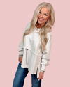 Have It Your Way Heather Grey Adjustable Drawstring Pullover