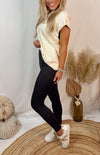 Sweetheart Seamless High-Waisted Pocket Leggings - Black