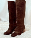 Mia Sabrena Suede Knee High Boot - Chocolate
