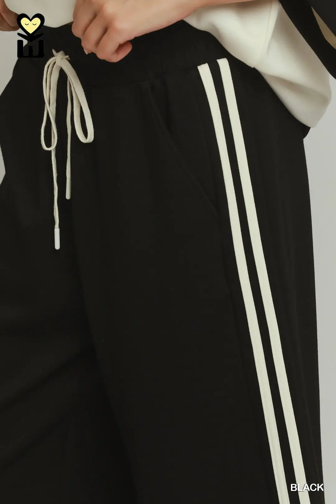 Comfort Zone Luxe Knit Contrast Stripe Straight Leg Lounge Pants