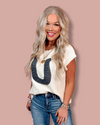 Lucky U Knit Sweater Vest / Top