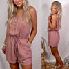 Tourist Visa Tencel Romper- Dusty Rose