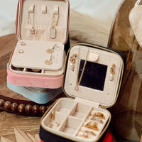 Pure Charm Velvet Jewelry Box