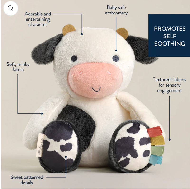 Itzy Ritzy Sweetie Snuggles Plush: Cow