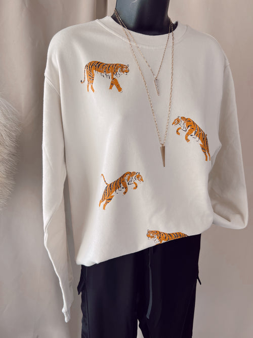 Eye Of The Tiger Graphic Sweatshirt
