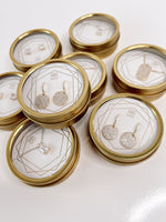 Gold Pave Coin Huggies