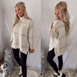 Cozy In Calabasas Plaid Sweater/Tunic