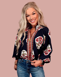 Enchanted Exclusive Floral Print Blouse