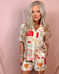 Tropical Lagoon Getaway Printed 2 Piece Set