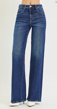 High Horse High Rise Creased Wide Leg Trouser Jeans