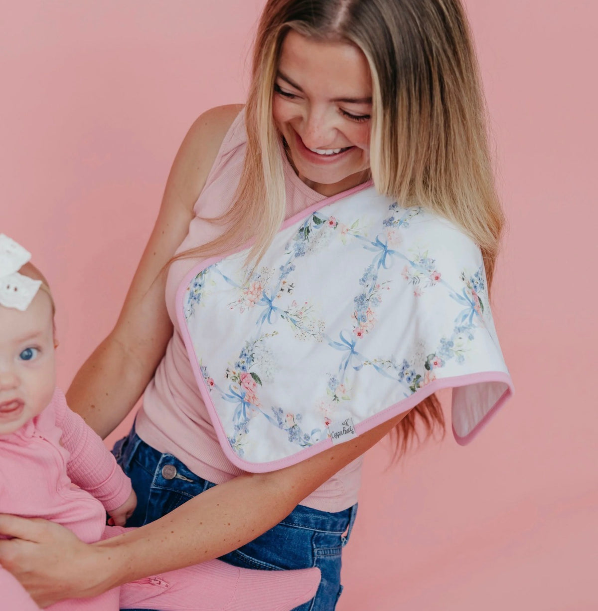 CP Set Of 3 Premium Burp Cloths - Genevieve