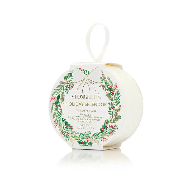 Spongelle Body Buffer Holiday Splendor Spongette (7+ Washes) - Golden Pear