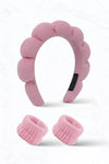 Spa Day Plush Headband & Wristband Set