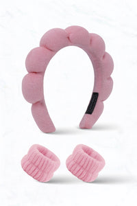 Spa Day Plush Headband & Wristband Set