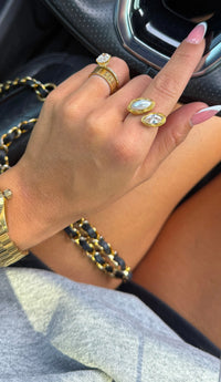 Milo Adjustable Gold Water Resistant Ring