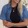 The Lila Gold Pendant Water Resistant Necklace