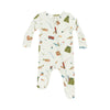 Fishing Things - Green 2 Way Zipper Footie