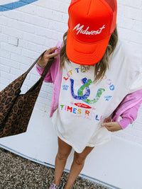 Let The Good Times Roll Vintage Washed Graphic Tee