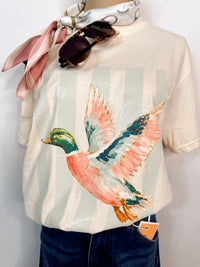 Mallard & Mint Watercolor Graphic Tee
