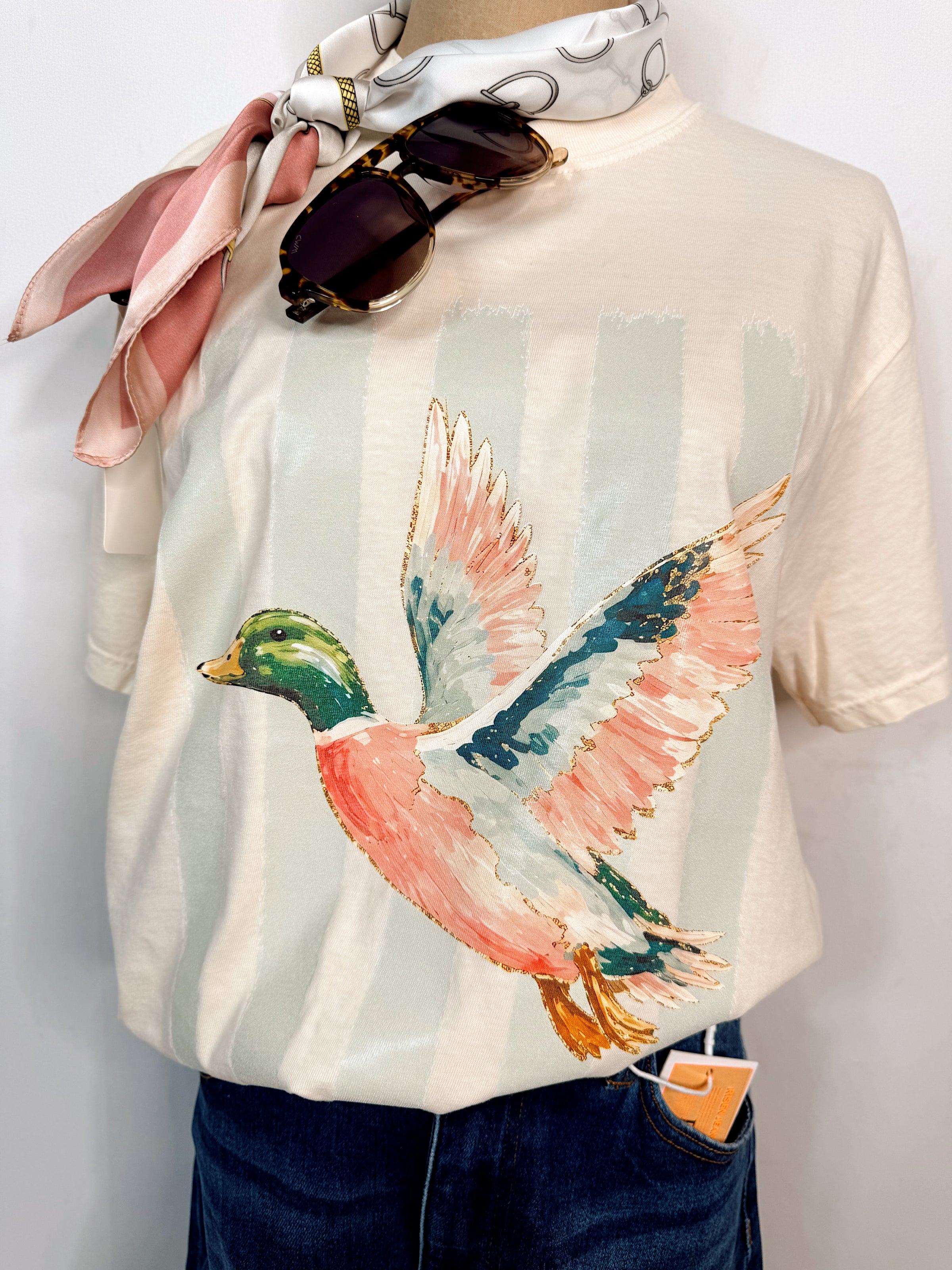 Mallard & Mint Watercolor Graphic Tee