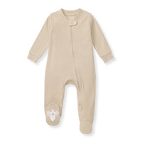 Solid Rib Organic Cotton Sleep & Play - Hummus