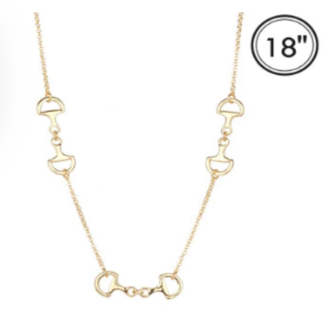 18K Gold Dipped - Bit by Bit Gold 18" Necklace