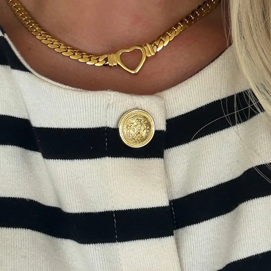 Open Heart Water Resistant Necklace