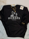 Horses Texas Graphic Sweatshirt