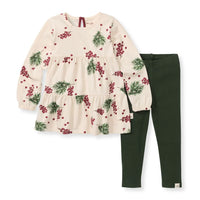 Children's Winter Berries Tunic + Leggings 2 Piece Set