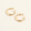 14K Gold Dipped Everyday Essential 1" Thicker Hoop Earrings