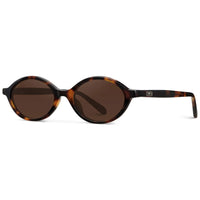 WMP Selene Sunglasses | Brown Tortoise + Dark Brown Lens