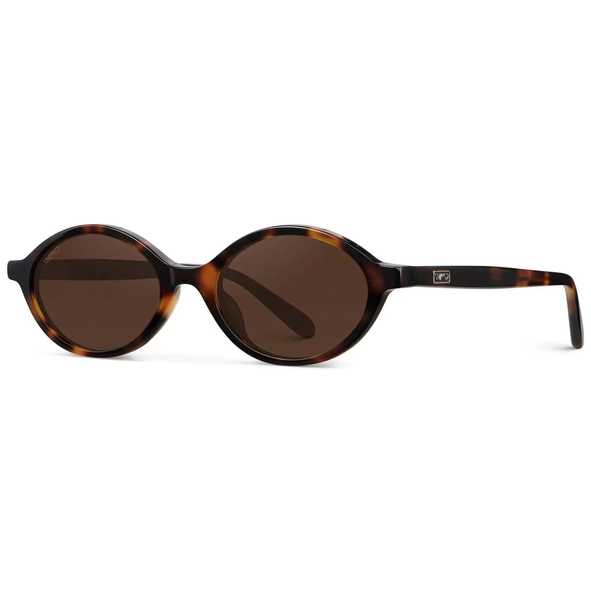 WMP Selene Sunglasses | Brown Tortoise + Dark Brown Lens