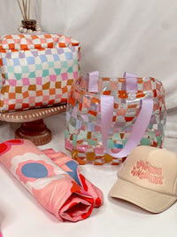 Small All Day Tote Bag - Carnival Checkers