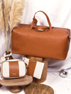 Holdall Weekender Duffle- Cognac