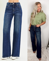 High Horse High Rise Creased Wide Leg Trouser Jeans