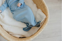 Copper Pearl Newborn Knotted Gown - Atlantic