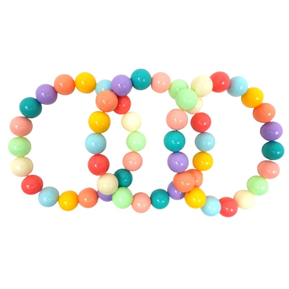 Gumball Beaded Bracelet Set of 3