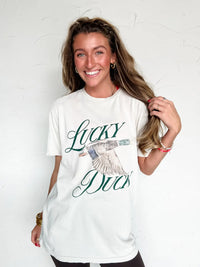 Lucky Duck Mineral Washed Graphic Tee