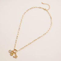 Path To Greatness Gold Dipped Necklace + Charm Trio Set