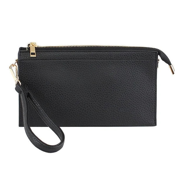 Soho Crossbody 5 Compartment Wristlet / Crossbody - Black