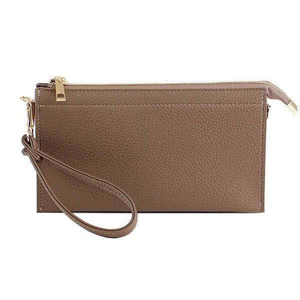 Soho Crossbody 5 Compartment Wristlet / Crossbody - Khaki