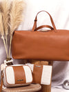 Holdall Weekender Duffle- Cognac