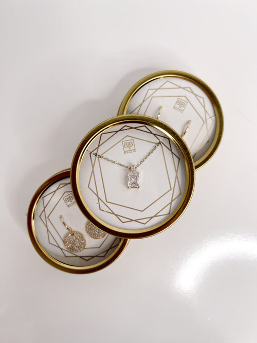 Treasured Gold 16" 'Diamond' Charm Necklace