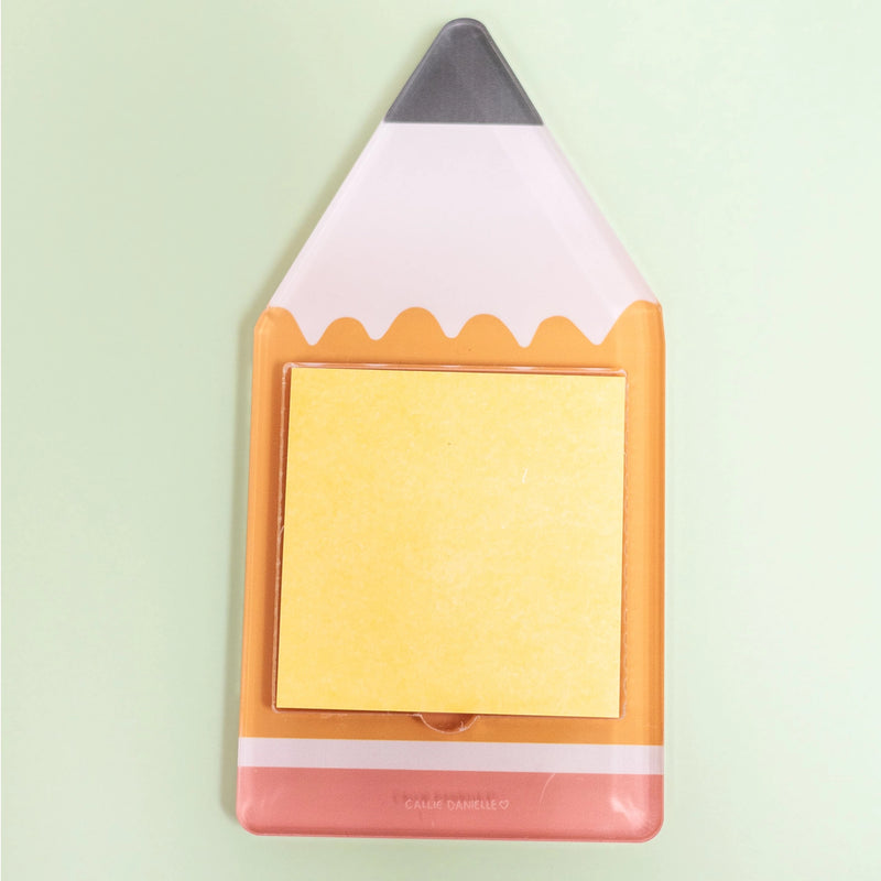 Acrylic Pencil Shaped Sticky Note Holder