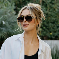 WMP INDIE Polarized Sunglasses | Tortoise Clear + Gradient Sunset Lens