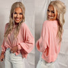 Bubble Gum Ribbed Long Sleeve Top