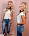 Sweet Silhouette Lace Detailed Trim Blouse